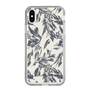 スリムプロテクションケース［ LAGUNAMOON - ボタニカルジャガード - White×Black ］