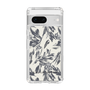 スリムプロテクションケース［ LAGUNAMOON - ボタニカルジャガード - White×Black ］