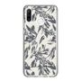 スリムプロテクションケース［ LAGUNAMOON - ボタニカルジャガード - White×Black ］