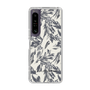 スリムプロテクションケース［ LAGUNAMOON - ボタニカルジャガード - White×Black ］