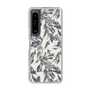 スリムプロテクションケース［ LAGUNAMOON - ボタニカルジャガード - White×Black ］