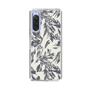 スリムプロテクションケース［ LAGUNAMOON - ボタニカルジャガード - White×Black ］
