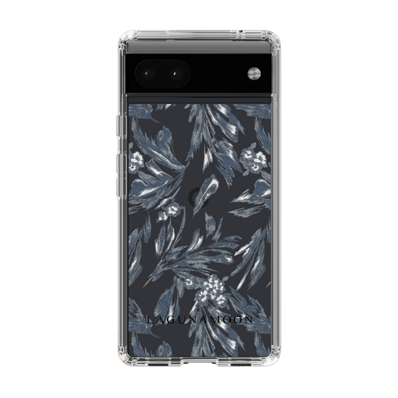 スリムプロテクションケース［ LAGUNAMOON - ボタニカルジャガード - Clear×Black ］