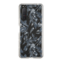 スリムプロテクションケース［ LAGUNAMOON - ボタニカルジャガード - Clear×Black ］