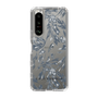 スリムプロテクションケース［ LAGUNAMOON - ボタニカルジャガード - Clear×Black ］