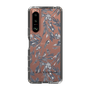 スリムプロテクションケース［ LAGUNAMOON - ボタニカルジャガード - Clear×Black ］