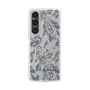 スリムプロテクションケース［ LAGUNAMOON - ボタニカルジャガード - Clear×Black ］