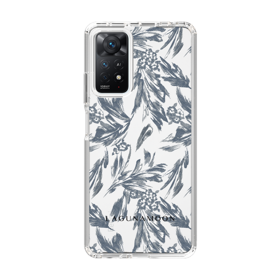 スリムプロテクションケース［ LAGUNAMOON - ボタニカルジャガード - Clear×Black ］