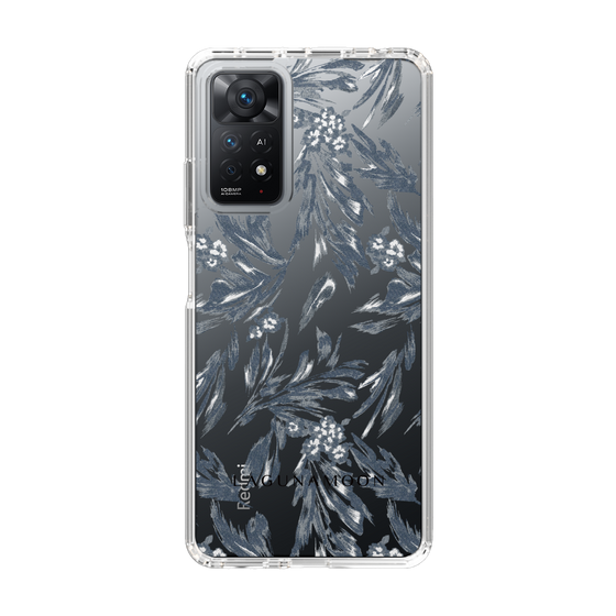 スリムプロテクションケース［ LAGUNAMOON - ボタニカルジャガード - Clear×Black ］