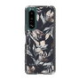 スリムプロテクションケース［ LAGUNAMOON - ニュアンスフラワー - Navy ］