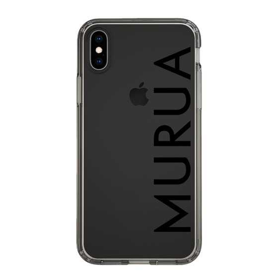 スリムプロテクションケース［ MURUA - ロゴ - Black ］