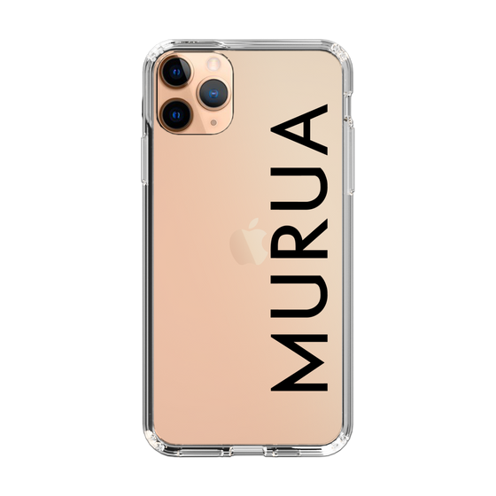 スリムプロテクションケース［ MURUA - ロゴ - Black ］