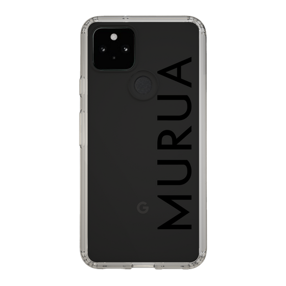 スリムプロテクションケース［ MURUA - ロゴ - Black ］