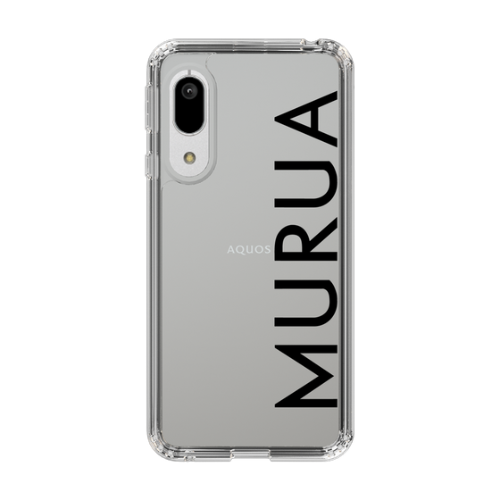 スリムプロテクションケース［ MURUA - ロゴ - Black ］