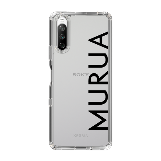 スリムプロテクションケース［ MURUA - ロゴ - Black ］