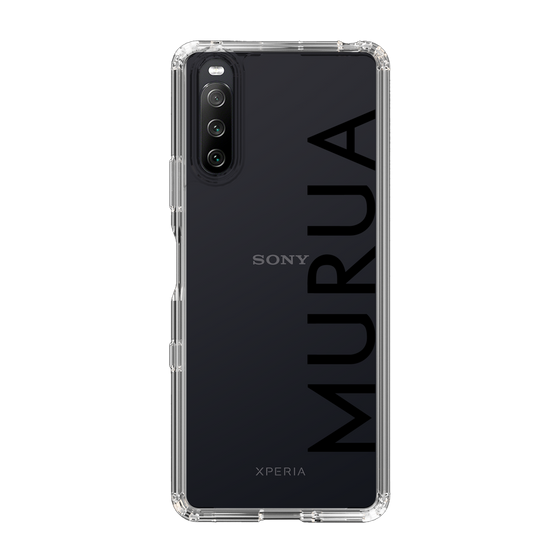 スリムプロテクションケース［ MURUA - ロゴ - Black ］