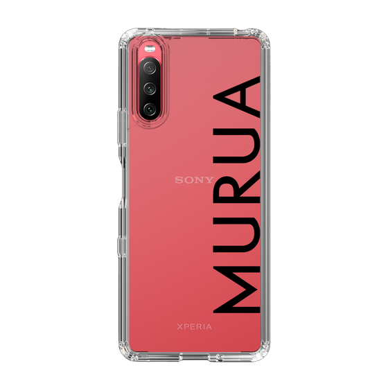 スリムプロテクションケース［ MURUA - ロゴ - Black ］