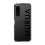 スリムプロテクションケース［ MURUA - ロゴ - Black ］