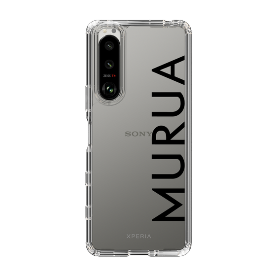 スリムプロテクションケース［ MURUA - ロゴ - Black ］