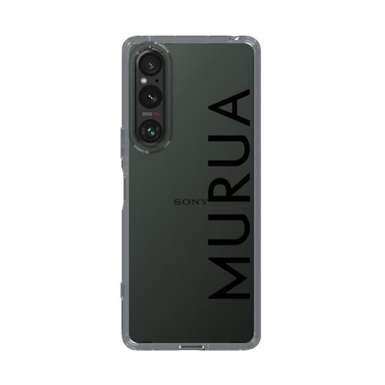 スリムプロテクションケース［ MURUA - ロゴ - Black ］