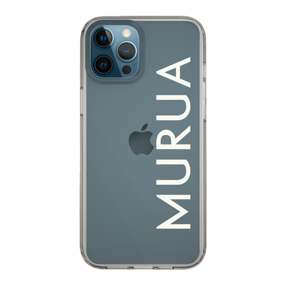 スリムプロテクションケース［ MURUA - ロゴ - White ］