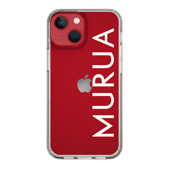 スリムプロテクションケース［ MURUA - ロゴ - White ］