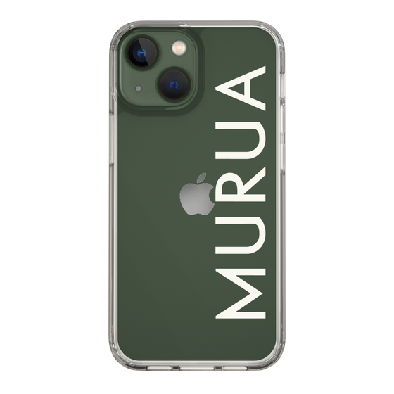 スリムプロテクションケース［ MURUA - ロゴ - White ］