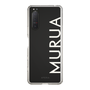 スリムプロテクションケース［ MURUA - ロゴ - White ］