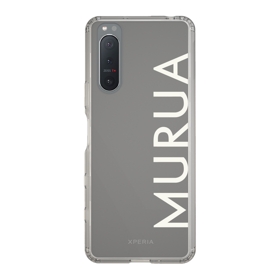 スリムプロテクションケース［ MURUA - ロゴ - White ］