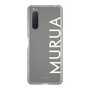 スリムプロテクションケース［ MURUA - ロゴ - White ］