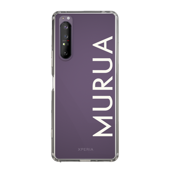 スリムプロテクションケース［ MURUA - ロゴ - White ］