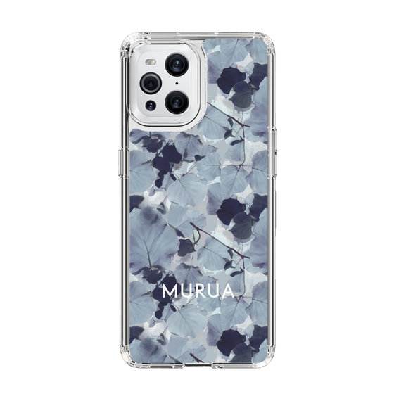 スリムプロテクションケース［ MURUA - アートプリント - Gray ］