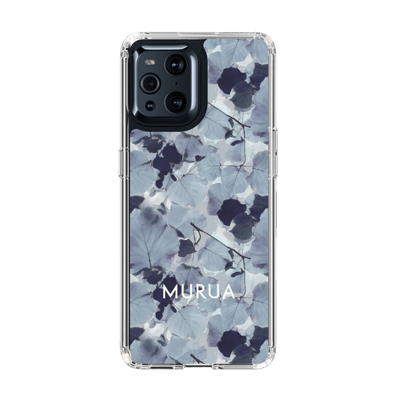 スリムプロテクションケース［ MURUA - プリント - Gray ］