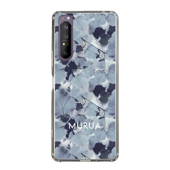 スリムプロテクションケース［ MURUA - プリント - Gray ］