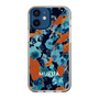 スリムプロテクションケース［ MURUA - アートプリント - Navy × Orange ］