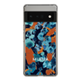 スリムプロテクションケース［ MURUA - アートプリント - Navy × Orange ］
