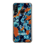 スリムプロテクションケース［ MURUA - アートプリント - Navy × Orange ］