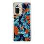 スリムプロテクションケース［ MURUA - アートプリント - Navy × Orange ］