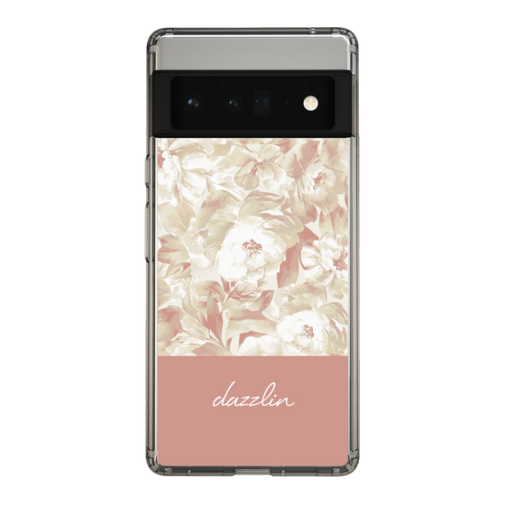 スリムプロテクションケース［ dazzlin - ペイントフラワー - Pink ］