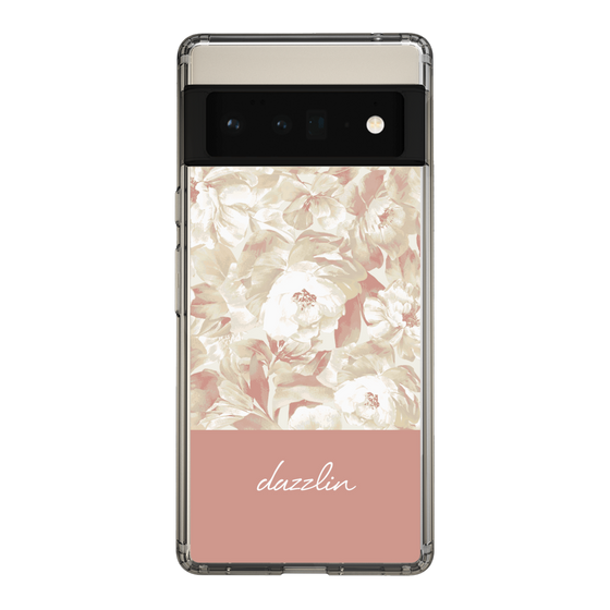 スリムプロテクションケース［ dazzlin - ペイントフラワー - Pink ］