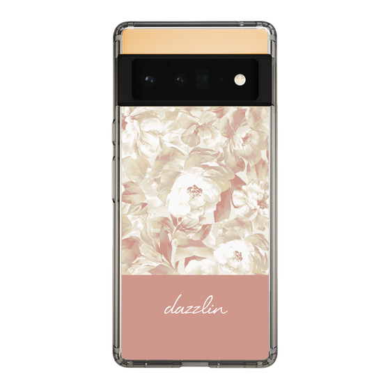 スリムプロテクションケース［ dazzlin - ペイントフラワー - Pink ］