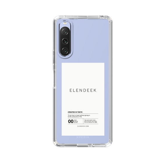 スリムプロテクションケース［ ELENDEEK - ロゴステッカー - White ］