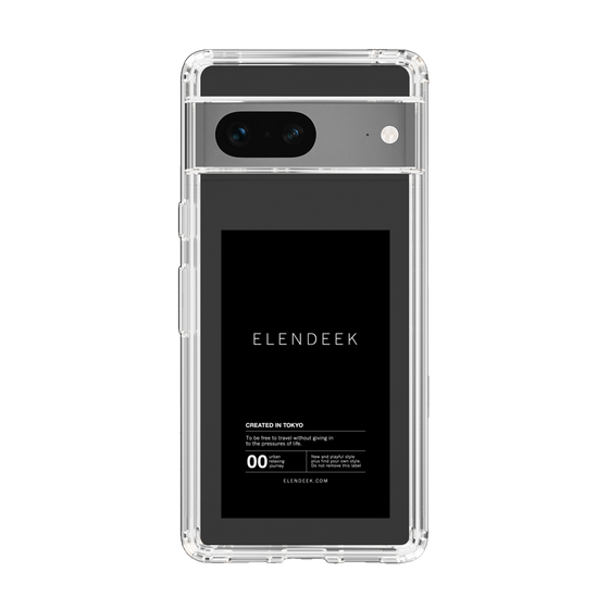スリムプロテクションケース［ ELENDEEK - ロゴステッカー - Black ］
