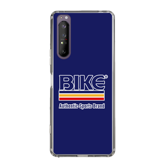 スリムプロテクションケース［ BIKE ATHLETIC - ロゴ - Blue ］