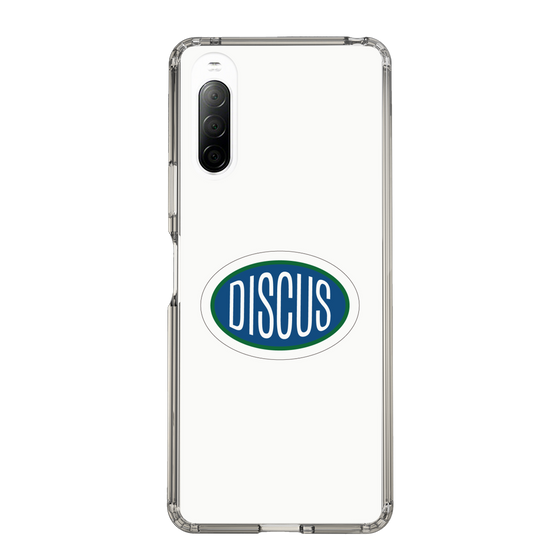 スリムプロテクションケース［ DISCUS ATHLETIC - ロゴ-White ］