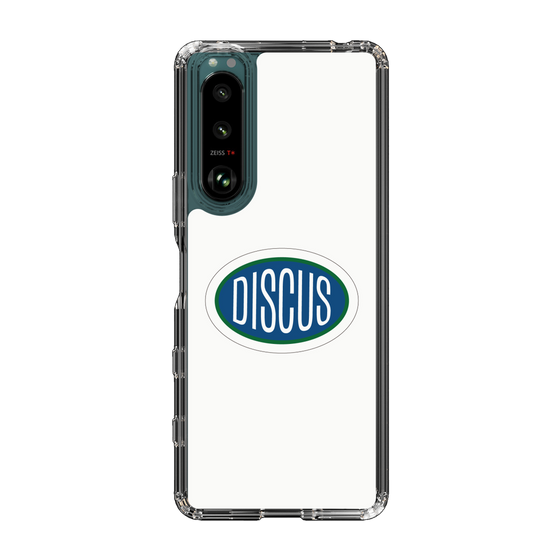 スリムプロテクションケース［ DISCUS ATHLETIC - ロゴ-White ］