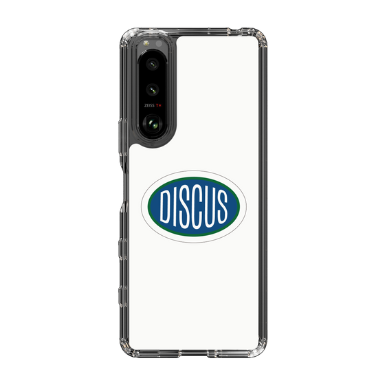 スリムプロテクションケース［ DISCUS ATHLETIC - ロゴ-White ］