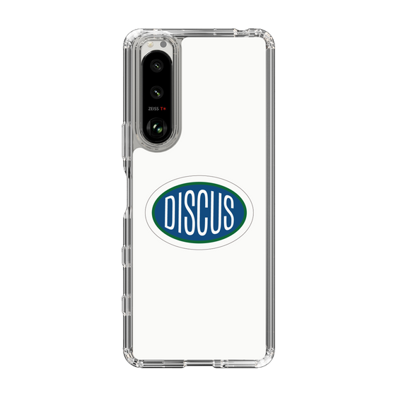 スリムプロテクションケース［ DISCUS ATHLETIC - ロゴ-White ］