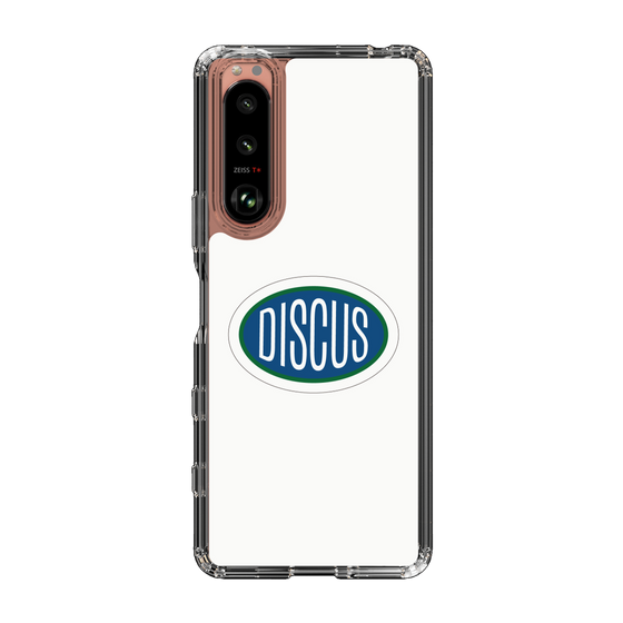 スリムプロテクションケース［ DISCUS ATHLETIC - ロゴ-White ］