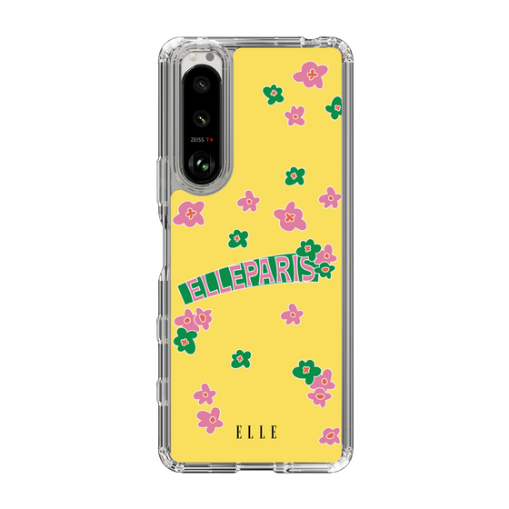 スリムプロテクションケース［ ELLE - フラワー ］